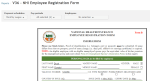 BVI report V36 - NHI Employee Registration Form